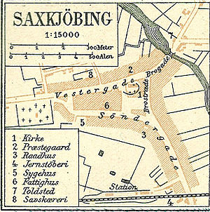 Sakskøbing: Etymologi, Historie, Infrastruktur og forsyning