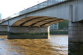 The central arch of the current London Bridge.