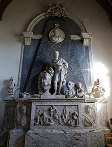 Maynard family monument by Charles Stanley in the Church of St Mary in Little Easton, Essex