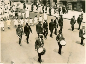 1917 Silent Parade, drummers.png