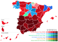 Results of the 1989 European Parliament election in Spain by province.