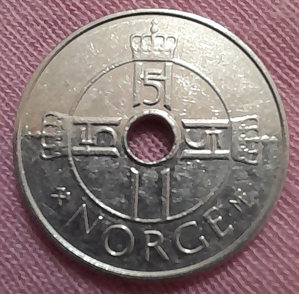 File:1 крона Норвегии 2004 года (аверс).jpg