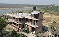 Hotel in Sauraha, in the beackground the River Rapti