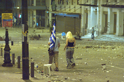 20110630 Syntagma Square after Demonstrations of Indignados Athens Greece 2