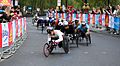 * Nomination 2017 London Marathon – World ParaAthletics Marathon World Cup (Wheelchair) Men – Leading pack ~25.3 miles with Hiroki Nishida in front. --KTC 00:09, 25 April 2017 (UTC) * Promotion Good action shot with focus in the right place but too much uninteresting asphalt. Do you think you could crop it a bit? See note. --W.carter 19:06, 25 April 2017 (UTC)  Done --KTC 22:03, 25 April 2017 (UTC) Thanks! Good quality. --W.carter 09:31, 26 April 2017 (UTC)