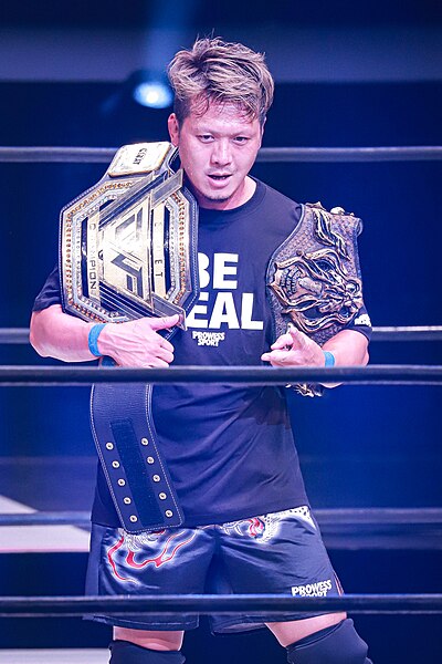 In Gleat, Fujita is a Lidet UWF Champion