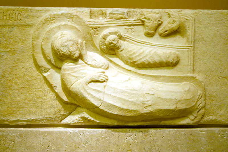 File:2100 - Byzantine Museum, Athens - Latin marble slab, 13th cent. - Photo by Giovanni Dall'Orto, Nov 12 20.jpg