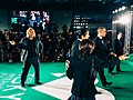Thumbnail for File:26th Tokyo International Film Festival Paul Greengrass &amp; Tom Hanks from Captain Phillips, Prime Minister Abe Shinzo (15404143378).jpg