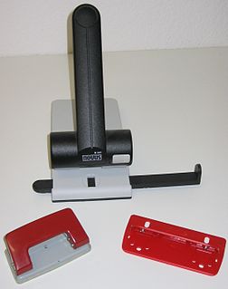 Hole punch Office tool for making uniform holes in paper