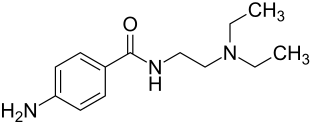 Structural formula of procainamide