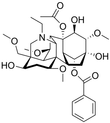 File:Aconitine 2D Structure.png