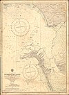 100px admiralty chart no 86 puerto de cadiz%2c published 1955