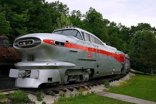 A preserved EMD LWT12 at the National Museum of Transportation in St. Louis, Missouri