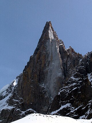 <span class="mw-page-title-main">Aiguille du Dru</span> Mountain in the Mont Blanc massif in the French Alps
