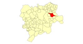 Kaart van Higueruela