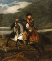 Schilderij van Napoleon tijdens de Slag bij Wagram, 1843