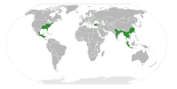 Altingiaceae Distribution.svg
