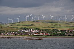 The Ardrossan Wind Farm in North Ayrshire, Scotland Ardrossan, Scotland, United Kingdom.JPG