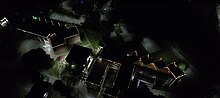 Aerial night view of CS and ECE Departments, PEC Ariel view in night.jpg