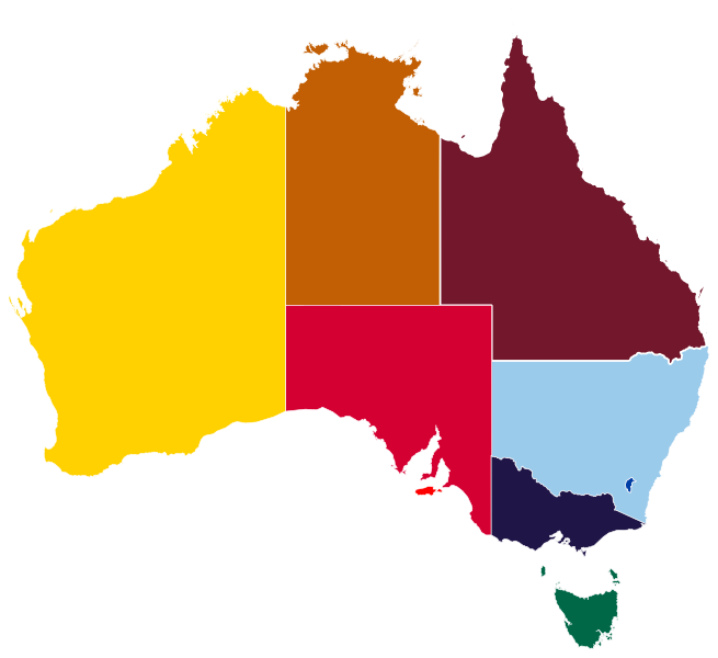 File:Australia States Map - Colours.svg