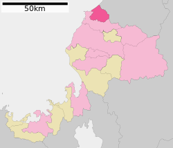 Location of Awara in Fukui Prefecture