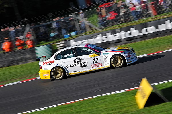 Collins driving the Airwaves Racing BMW 320si at Brands Hatch during the 2010 British Touring Car Championship season.