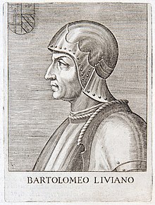 Bartolomeo d'Alviano in una acquaforte successiva alla sua morte