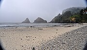 Thumbnail for File:Basaltic sea stacks (Heceta Head, coastal Oregon, USA).jpg