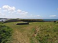 La batterie du C'Hléger dans l'est de l'Île de Batz