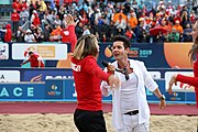 Deutsch: Beachhandball Europameisterschaften 2019 (Beach handball Euro); Tag 6: 7. Juli 2019 – Siegerehrungen English: Beach handball Euro; Day 6: 7 July 2019 – Medal ceremony