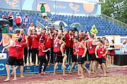 Deutsch: Beachhandball Europameisterschaften 2019 (Beach handball Euro); Tag 6: 7. Juli 2019 – Siegerehrungen English: Beach handball Euro; Day 6: 7 July 2019 – Medal ceremony