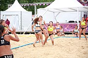 Deutsch: Beachhandball bei den Olympischen Jugendspielen 2018; Tag 5, 10. November 2018; Mädchen, Hauptrunde - Chinese Taipei (Taiwan)-Paraguay 2:0 English: Beach handball at the 2018 Summer Youth Olympics at 11 October 2018 – Girls Main Round – Chinese Taipei (Taiwan)-Paraguay 2:0