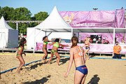 Deutsch: Beachhandball bei den Olympischen Jugendspielen 2018; Tag 3, 9. Oktober 2018; Mädchen, Vorrunde, Gruppe B - Venezuela-Niederlande 1:2 English: Beach handball at the 2018 Summer Youth Olympics at 9 October 2018 – Girls Preliminary Round Group B‎ – Venezuela-Netherlands 1:2