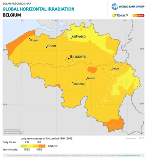 Solar power in Belgium Overview of solar power in Belgium