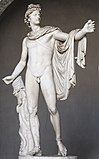 Estàtua en peu: Apol·lo del Belvedere als Museus Vaticans