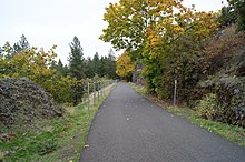 The Ben Burr Trail is a greenway that lies in the center of the neighborhood BenBurrTrail.jpg