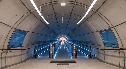 Access to a metro station in Bilbao