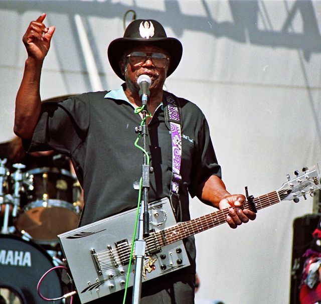 Bo Diddley at the Long Beach Jazz Festival, 1997