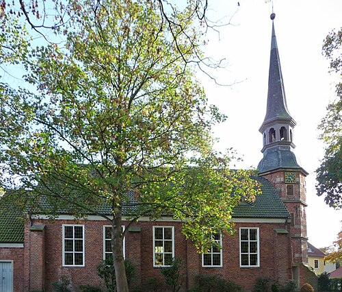 Evang. church in Bremen-WalleDas abgebildete Objekt ist ein geschütztes Kulturdenkmal in der Freien ...