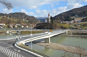 ridge over Savinja River at Marija Gradec near Laško, Slovenia (2021)