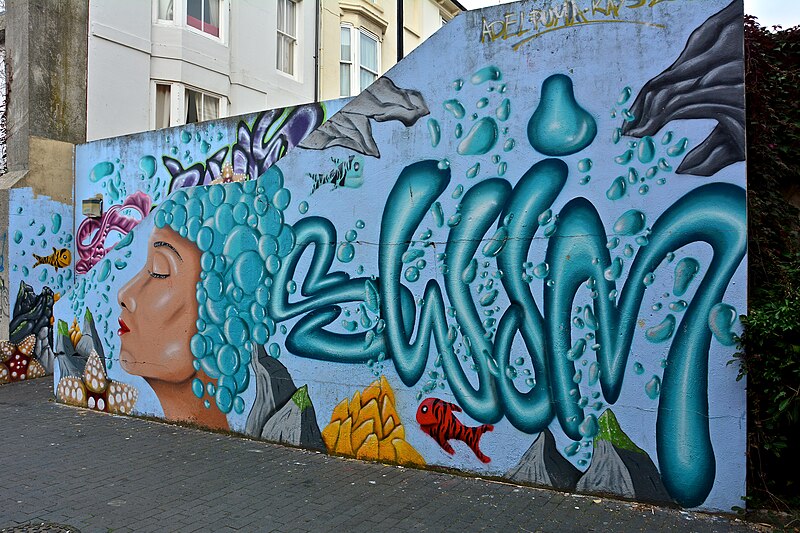 File:Brighton, Street Art, Graffiti - 30891366033.jpg