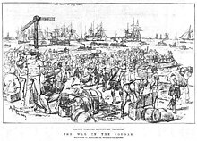 British soldiers landing at Trinkitat, February 1884 a sketch by Melton Prior British soldiers landing at Trinkitat - ILN 1884.jpg