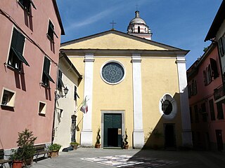 Brugnato Cathedral building in Brugnato, Italy