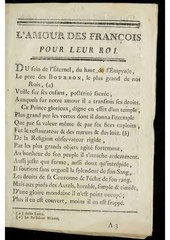 Marie-Marguerite Brun, L’amour des françois pour leur roi, 1774    