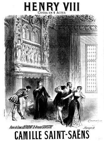Illustration zur Uraufführung von Henry VIII