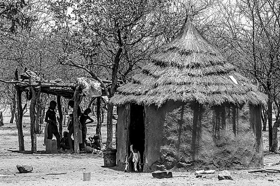 Photo taken in Namibia - Otjikandero Himba Orphan Village