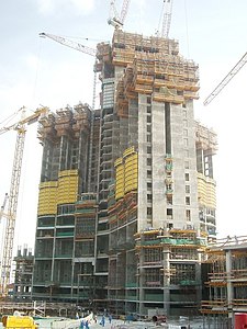 Baustelle im Januar 2006