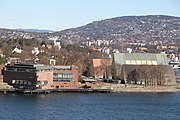 Norsk Maritimt Museum med Frammuseet til høyre Foto: Bjoertvedt