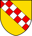Banda scaccata di rosso e d'argento (Avusy, Svizzera)