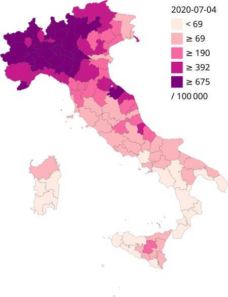 Pandemik COVID-19 di Itali